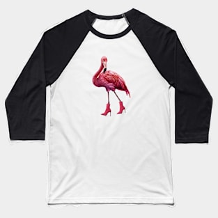 Pink Flamingo Baseball T-Shirt